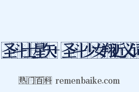 圣斗士星矢+圣斗少女翔近义词是什么意思的图片